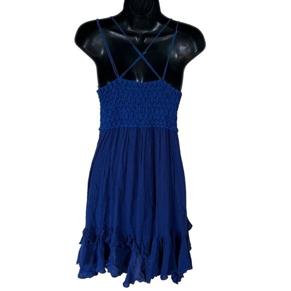 Free People lace Blue Adella Slip Dress - Picture 13 of 14